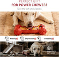 2-Pack Dog Toys Freeze Lick Bones Indestructible Dog Toys for Aggressive Chewers, Freezeable Slow Feeder for Teething De