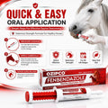 Fenbendazole Equine Dewormer Paste 10% for Horses | 25 Gram Oral Paste Syringe | Broad Spectrum Horse Wormer | Apple Fla