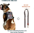 Pawlook Dog Backpack Harness – Street Smart | Waterproof, Adjustable, Breathable – Leash Attachment D-Rings, Poop Bag Po