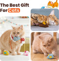 8Pcs Catnip Cat Mice Toys Interactive Mouse Cat Toy for Indoor,Adult & Kitten Cat Toys for Playing, Chewing & Teeth Clea
