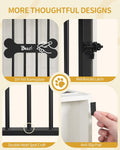 Hzuaneri 24.6 in Dog Crate Furniture with Storage & Power Indoor Dog Kennel