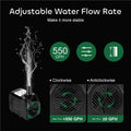 GROWNEER 550GPH Submersible Pump 30W Ultra Quiet Fountain Water Pump, 2000L/H, with 7.2ft High Lift, 3 Nozzles, 4.9 Feet