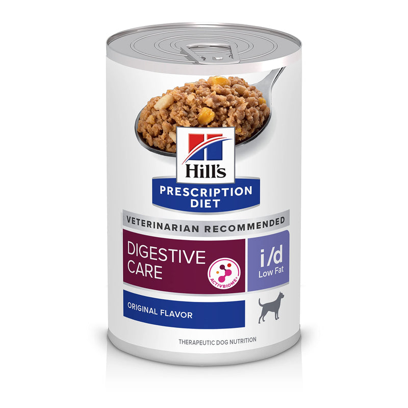 Hill's Prescription Diet i/d Low Fat Digestive Care Wet Dog Food, Chicken, 13 oz. Cans, 12-Pack