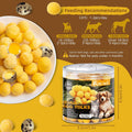 Dehydrated Quail Egg Yolk Snacks for Cats and Dogs Training (110g/3.88oz), Natural Dog Food Limited Ingredient, Healthy 