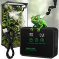 Reptile Mister, Automatic Reptile Misting System with Timer, 360°Adjustable Spray Nozzles, Humidifier for Amphibians Ter