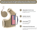 Cat Harness and Leash Set for Walking Escape Proof, Khaki, X-Large