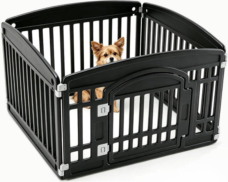 Sweetcrispy Plastic Dog Playpen, 4 Panel 24