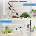 AKKEE Aquarium Vacuum Gravel Cleaner, 18W Electric Fish Tank Cleaner Vacuum, 6 in 1 Multifunctional Aquarium Cleaner for
