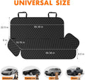 NECKORY Backseat Cover for Dogs, Waterproof and Non-Slip Pet Bench Seat Covers, Car Seat Protector for Back Seat, Universal Size Rear Car Seat Cover Fits Cars, Trucks and SUVs, L-Black