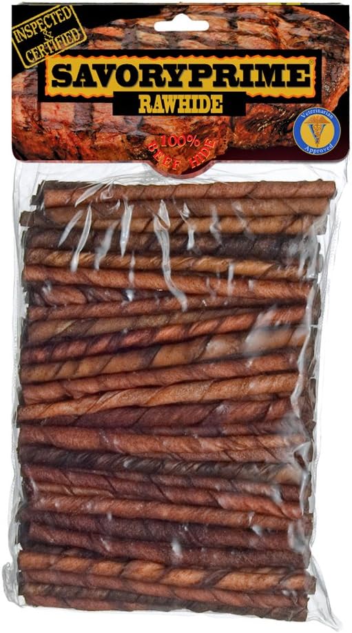 Savory Prime 100-Pack Basted Twist Sticks, 5-Inch