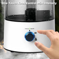 4L Reptile Humidifier Fogger, Cool Mist Humidifier for Plants, Grow Tent Terrarium Humidifier with Extended Hose, Adjust