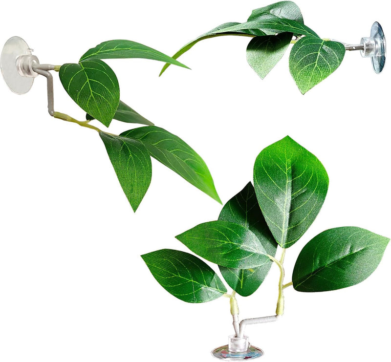 Fish Leaf Pad Fish Tank Accessories Aquarium Décor Simulating 3 pcs Adjustable Plastic Plants Betta Natural Habitat Play