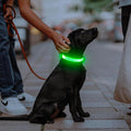 Illumifun LED Dog Collar, USB-C Rechargeable Light Up Collar Glow in Dark, Adjustable Pet Safety Lights for Night Walkin