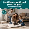 FurHaven Dog Bed for Extra Small Dogs & Cats, Bolster Crate Pad with Soft Supportive Base for Carriers & Kennels, Machin
