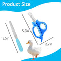 Call Duck Nail Clippers with Nail File，Stainless Steel Call Duck Chicken Hen Roster Goose Toe Nail Clippers Professional