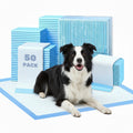 FluffyDream Super Absorbent Waterproof Dog and Puppy Pet Training Pad, Housebreaking Pet Pad,Blue (17.6"x23.6" (50PCS))
