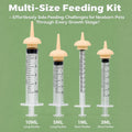 Pet Nursing Kit, Kitten Bottle Feeding Set with Nursing Nipples, Formula Dispenser, Liquid Syringe for Newborn Puppies and Kittens