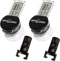 REPTI ZOO 2 Pack Reptile Terrarium Thermometer Hygrometer Digital Display Pet Rearing Box Reptiles Tank Thermometer Hygr