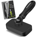 Comotech 3PCS Cat Grooming Supplies, Cat Brush & Nail Clipper/Trimmer & Flea Comb for Shedding Indoor Cats Essentials Stuff Accessories (Black)