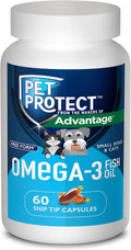 Pet Protect Omega-3 Supplement for Cats & Small Dogs, 60ct
