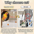 60in Large Flight Bird cage,Equipped with Bird's Nest，Ladder,Swing,Feeder,etc.with Wheels for Easy Outdoor Movement,Suit