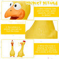Hungdao 1 Pcs Horse Toys Latex Squeaky Squeeze Chicken Squeak Turkey Balls