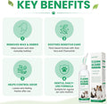 Dog Ear Cleaner & Cat Ear Wash with Flexible Silicone Tip, Gentle Deep Cleaning Solution for Ear Wax, Dirt & Odor, Aloe 