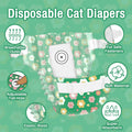 Pet Soft Disposable Cat Diapers - Diaper for Female & Male Cats, Puppy Doggie Diapers for Female Dogs with Adjustable Fo
