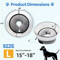 Inflatable Dog Cone Collar,Soft Elizabethan Anti-Lick Pet Recovery Collar
