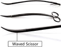 Aquascaping Tools 7 in 1 Kit Aquarium Plant Scissors Tools Set Curved & Waved Scissor Tweezers Spatula Stainless Steel A