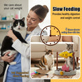 PetPals Cat Slow Feeder, Treat Dispenser - Interactive Cat Puzzle Toy for Small Pets & Kittens, Mental Stimulation Pet Food Feeding Toy, Dry Food Dispensing Cat Toy