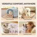 LINENLUX Dog Blankets 3-Pack, Super Soft Fluffy Fleece Pet Throw Warm