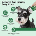EcoStylife Dog Ear Hair Removal Tool – 30g Ear Powder, 5.5" Hemostat & Electric Dog Ear Trimmer – Helps Reduce Wax & Odor – Grooming Kit for Schnauzers, Poodles & Breeds with Ear Hair