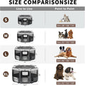 DONORO Dog Playpen Portable Pet Play Pens for Small Dog/Cat/Rabbit/Chicks, Cat Playpen Indoor/Outdoor with Carring Case,