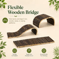RUNANIA Crested Gecko Tank Accessories，Reptile Vines Plants with Coconut Shell Ladder Hideout Hermit Crab Decor for Leop