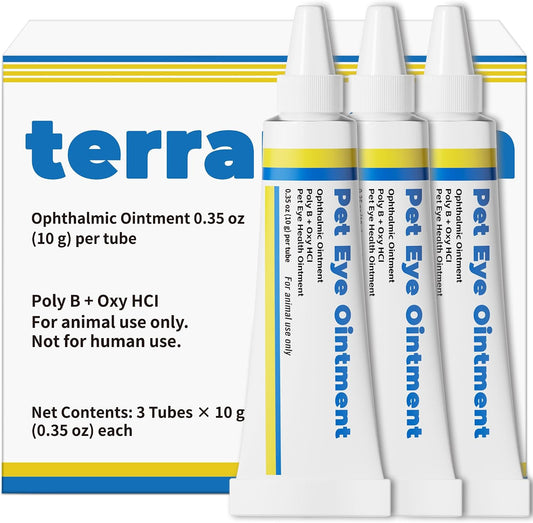 Pet Eye Supplement for Cats and Dogs, Eye Care Support with Hyaluronic Acid & Panthenol, Moisturizing Eye Care Formula, 1 Tube 10g