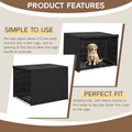 Dog Crate Cover Fit for 42 inches Wire Cage, 42L x 28W x 30H, Black