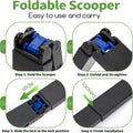32" Pooper Scooper for Dogs, Foldable Long Handle with Waste Bags