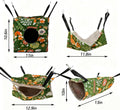 kathson 4 PCS Ferret Hammock Set,Washable Guinea Pig Hideout Bed,Soft Hamster Toys Hanging Tunnel Mats, Small Pets Cage 