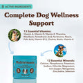 Natural Dog Company 25-in-1 Multivitamin for Dogs – Vet-Formulated Soft Chews for Puppies, Adults & Seniors, Supports Joints, Skin, Coat, Immune & Heart Health, NASC Certified, 90 Count
