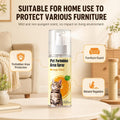2Pcs Cat Deterrent Spray, Natural Anti-Scratch Cat Spray for Cats & Kittens, Orange Scent Cat Repellent Spray to Protect