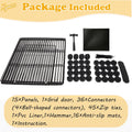 Xymoso DIY Guinea Pig Cages with Waterproof Canvas Bottom,16 Panels Small Animal Cage Pet Playpen with Door for Bunny Tu