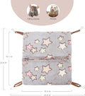 Niteangel Hanging Hammock Nap Sack Swing Bag Pet Sleeper for Ferret Rat Sugar Glider and Other Small Animals (Cream, Sta