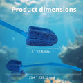 SLSON Aquarium Algae Scraper Double Sided Sponge Brush Cleaner Long Handle Fish Tank Scrubber for Glass Aquariums and Ho