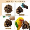 BNOSDM Bird Swing Rings Toy Natural Wood Parrot Climbing Ladder Parakeet Chewing Toys Hanging Budgie Cage Accessories for Green Cheek Conure Cockatiel Lovebird (9 Rings)