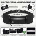 Hands Free Dog Leash 3 Zipper Pounchs with Reflective Strips Poop Bag Dispenser,Waterproof Dog Walking Belt,Dual Handles