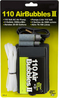 Marine Metal A-2 Air Bubbles Pump with Tubing & Air Stones for Live Bait (110 Volts), Black