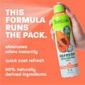 TropiClean Dog Perfume, Papaya Scented Dog Deodorizing Spray, 3X Long-Lasting Scent, After Bath Cologne & Detangling Spray with Vitamin E, 10oz.