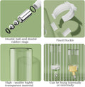 Hamster Water Bottle for Glass Tanks & Wire Cages - Dual Ball-Bearing & Dual Silicone Gaskets Leakproof Design (2 Stainl