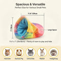 RAINFLOW Cute Guinea Pig Snuggle Sack - Fleece Small Animal Sleep Bag, Pink